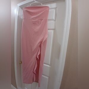 Lulu's Light Pink Strapless Dress